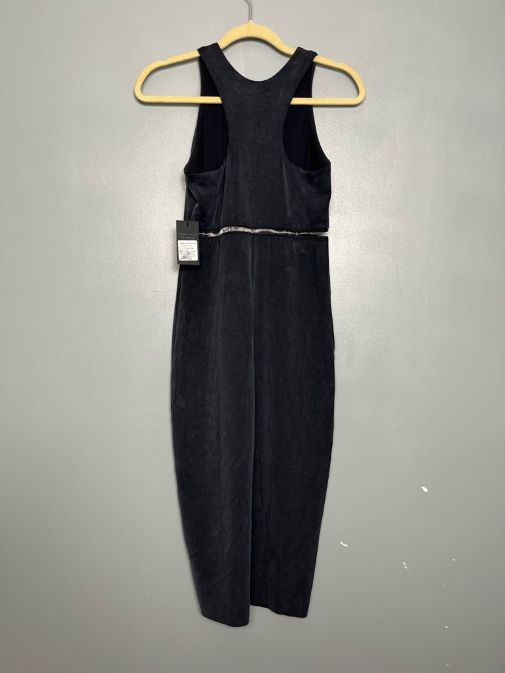Kada NWT The Sculpt Racerback Midi Dress Sleeveless Shift Charcoal Size XS - Picture 4 of 11